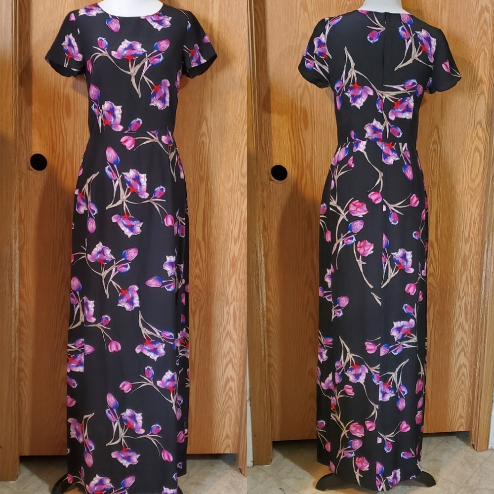 Yumi Kim silk floral maxi dress size S